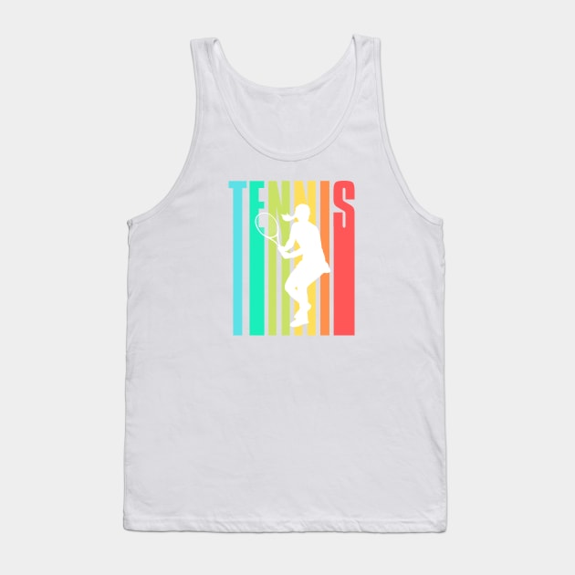 US Open Tennis Player Silhouette Tank Top by TopTennisMerch